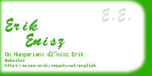 erik enisz business card